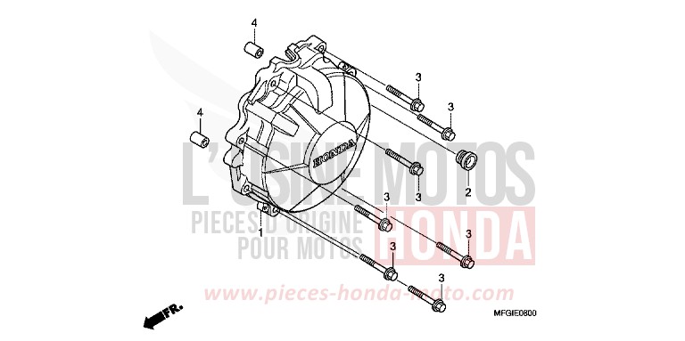 GENERATORABDECKUNG von Hornet ABS PEARL SPRINT YELLOW (Y211) von 2011